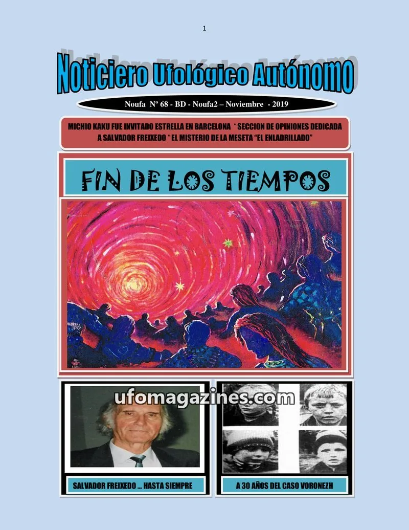 Cover of Noticiero Ufologico Autonomo (Galvez) issue N° 68: Noticiero Ufológico Autónomo