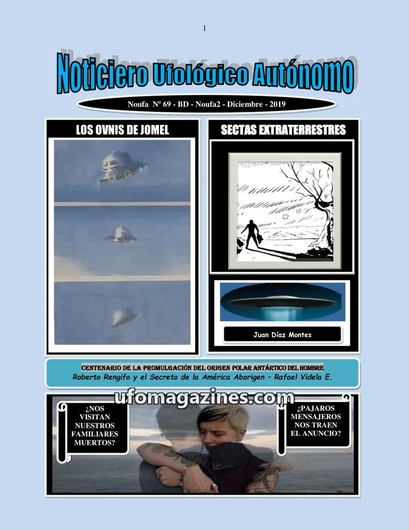 Cover of NOUFA issue Nº 69: Noticiero Ufológico Autónomo