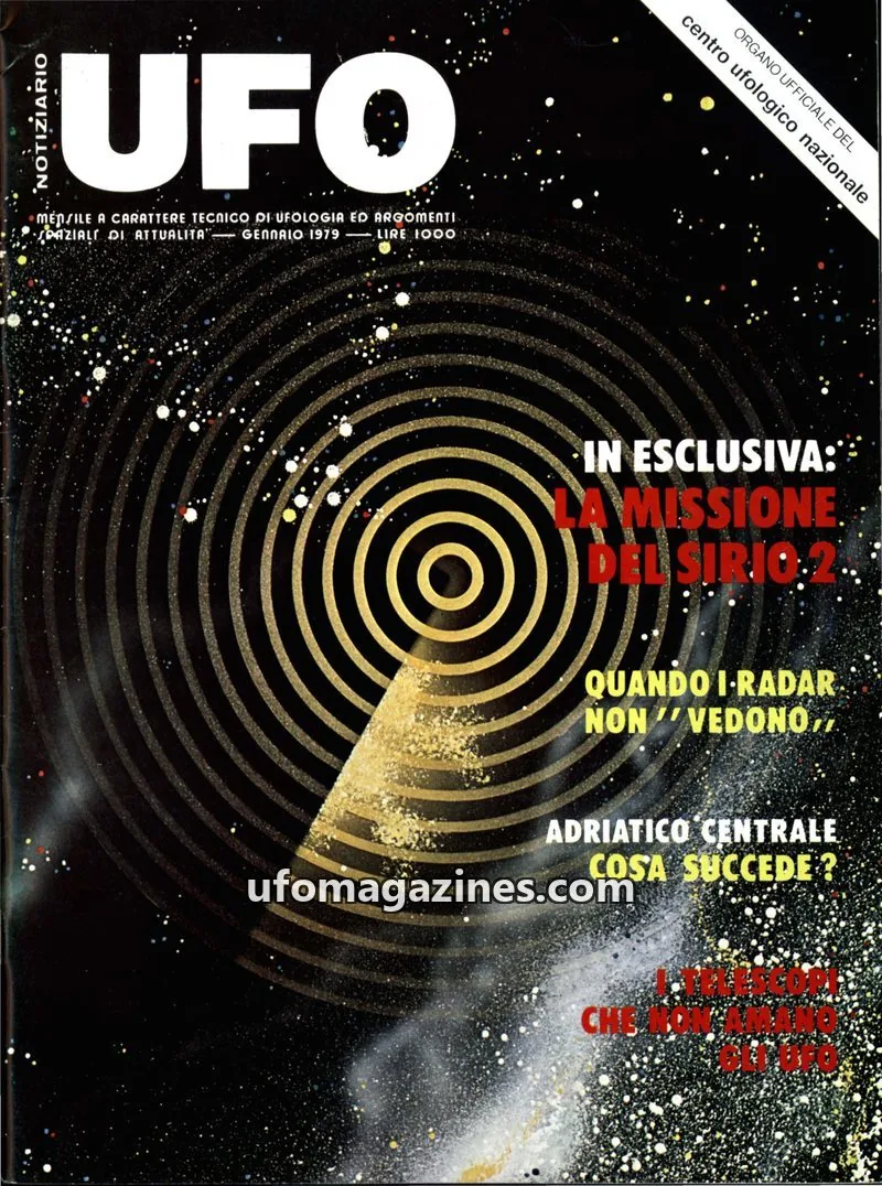 Cover of Notiziario UFO (CUN) issue 1: UFO