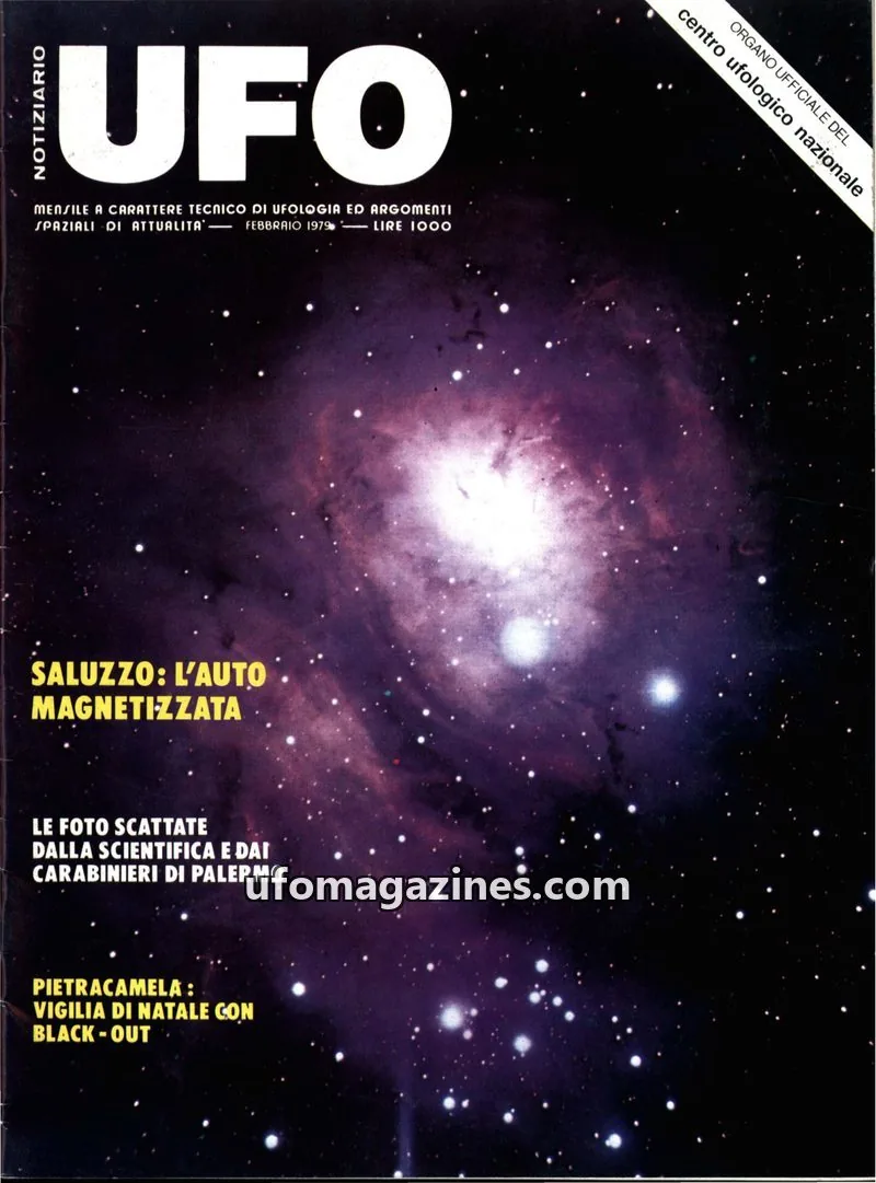 Cover of Notiziario UFO (CUN) issue 2: NOTIZIARIO UFO