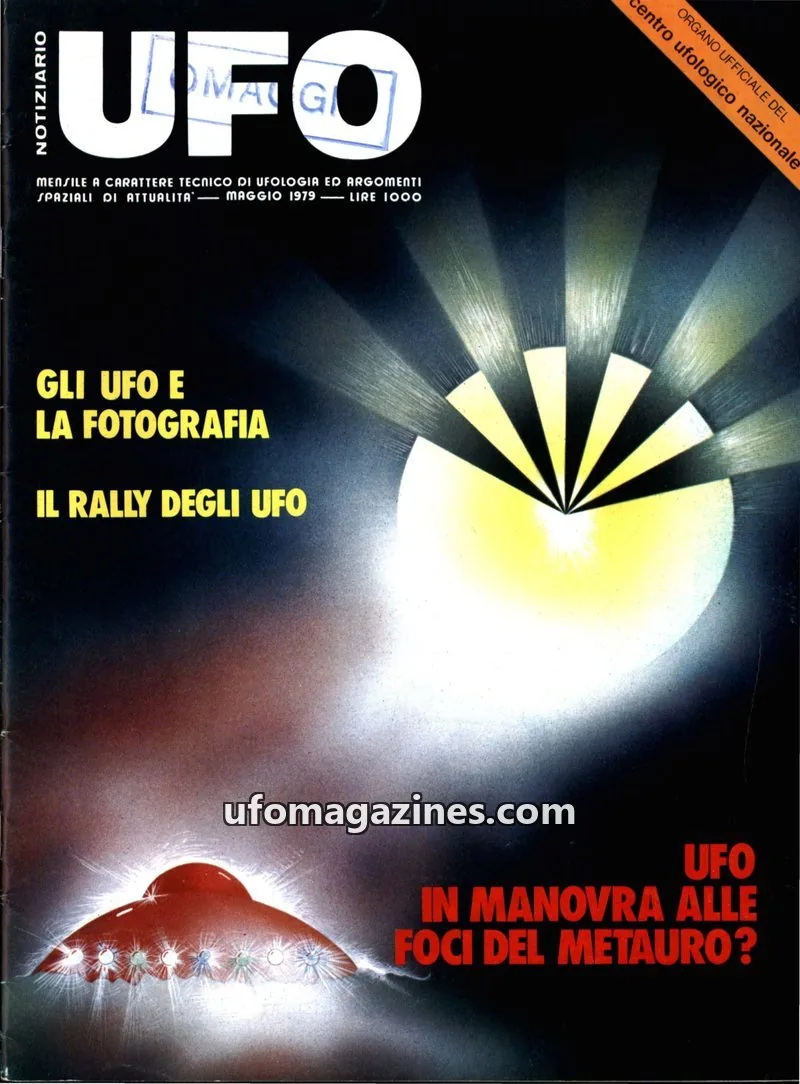 Cover of Notiziario UFO (CUN) issue 5: NOTIZIARIO UFO