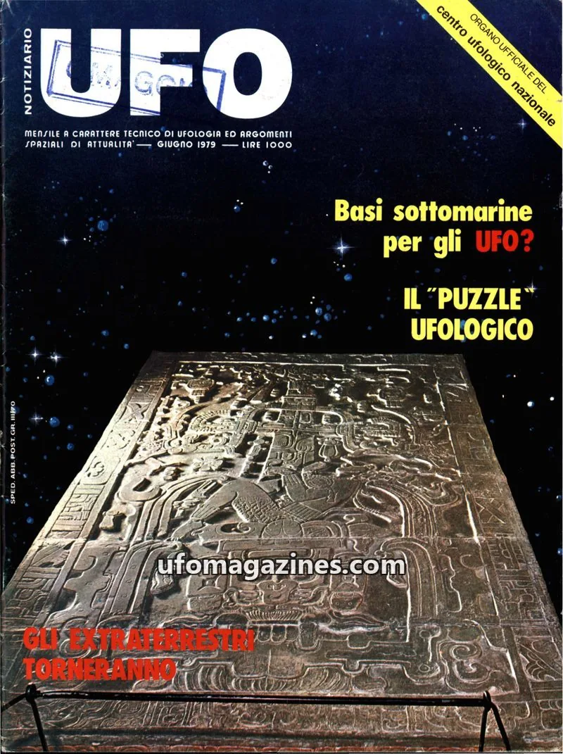 Cover of Notiziario UFO (CUN) issue 6: UFO NOTIZIARIO