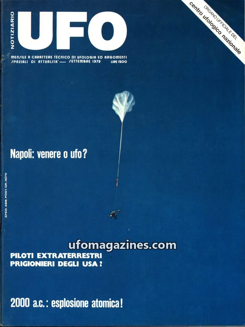 Cover of Notiziario UFO (CUN) issue 9: NOTIZIARIO UFO