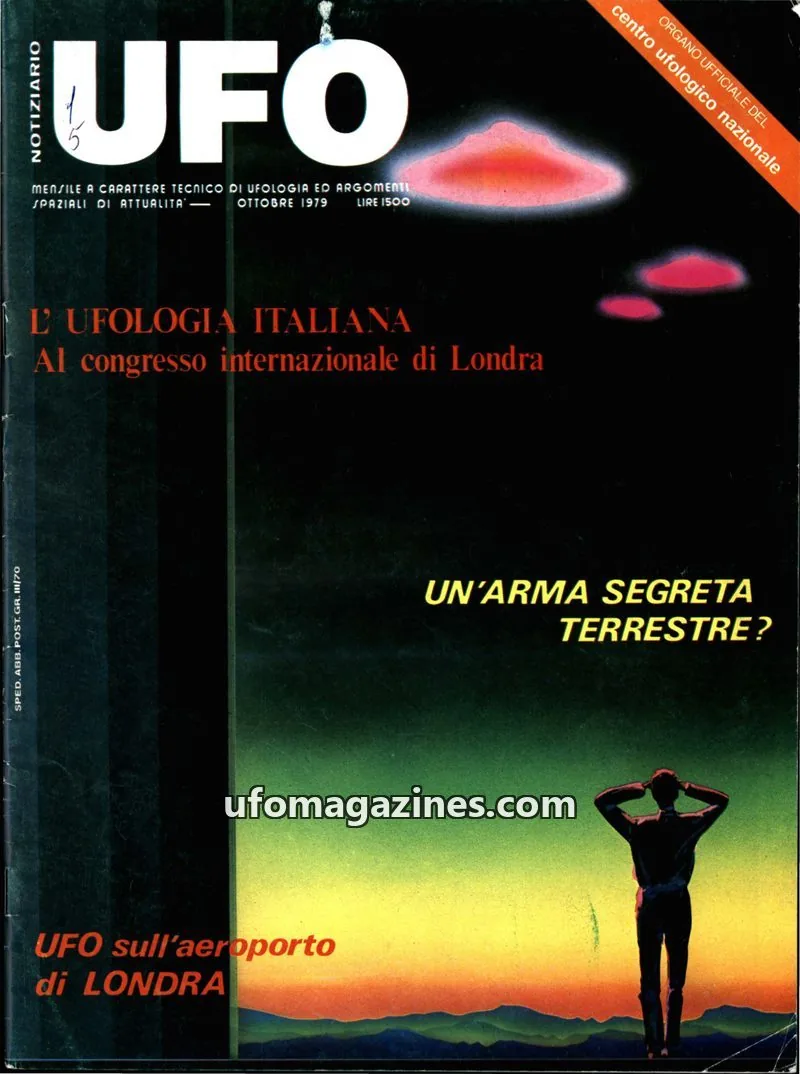 Cover of Notiziario UFO (CUN) issue 9: UFO NOTIZIARIO