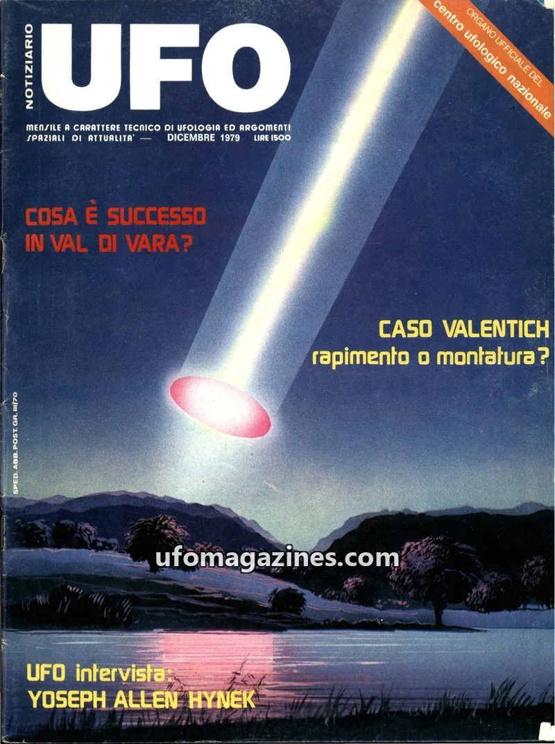 Cover of Notiziario UFO (CUN) issue 12: UFO NOTIZIARIO