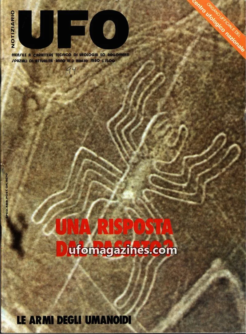Cover of Notiziario UFO (CUN) issue 3: UFO