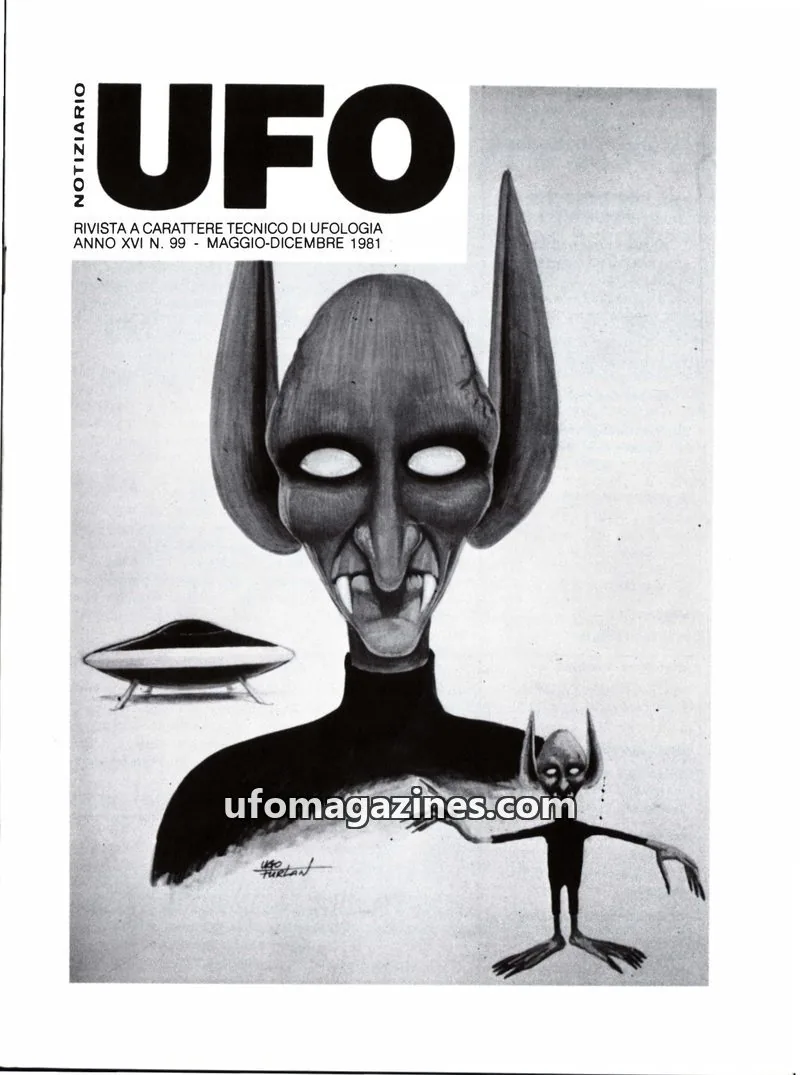 Cover of Notiziario UFO (CUN) issue 99: UFO NOTIZIARIO
