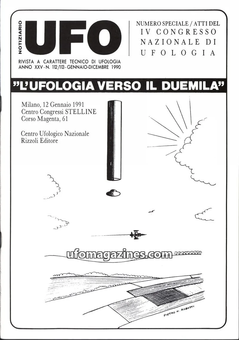 Cover of Notiziario UFO (CUN) issue 112/113: NOTIZIARIO UFO