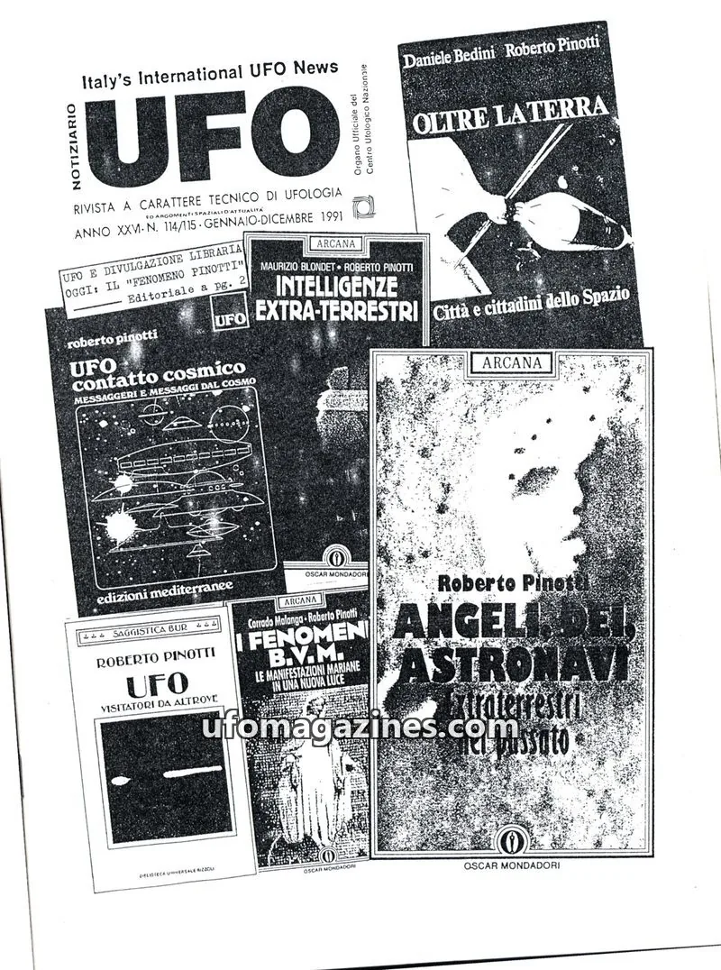 Cover of Notiziario UFO (CUN) issue 114/115: Italy's International UFO News