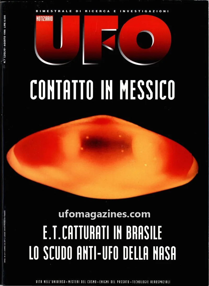Cover of Notiziario UFO (CUN) issue 7: UFO NOTIZIARIO
