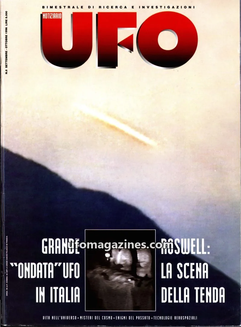 Cover of Notiziario UFO (CUN) issue 8: UFO NOTIZIARIO