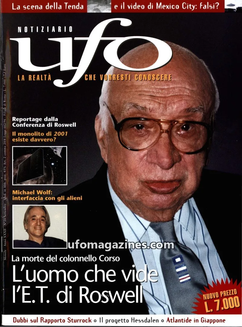 Cover of Notiziario UFO (CUN) issue 20: NOTIZIARIO ufo
