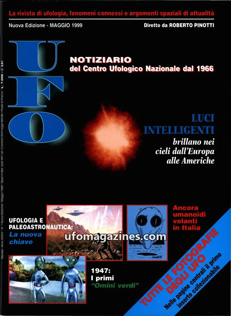 Cover of Notiziario UFO (CUN) issue N. 1 Nuova Edizione: UFO NOTIZIARIO