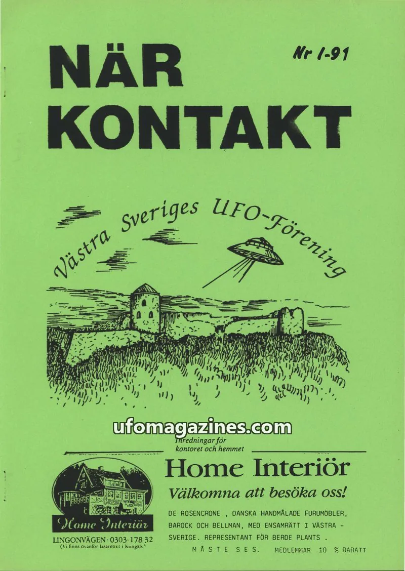 Cover of Nsrkontakt issue 1-91: NÄR KONTAKT