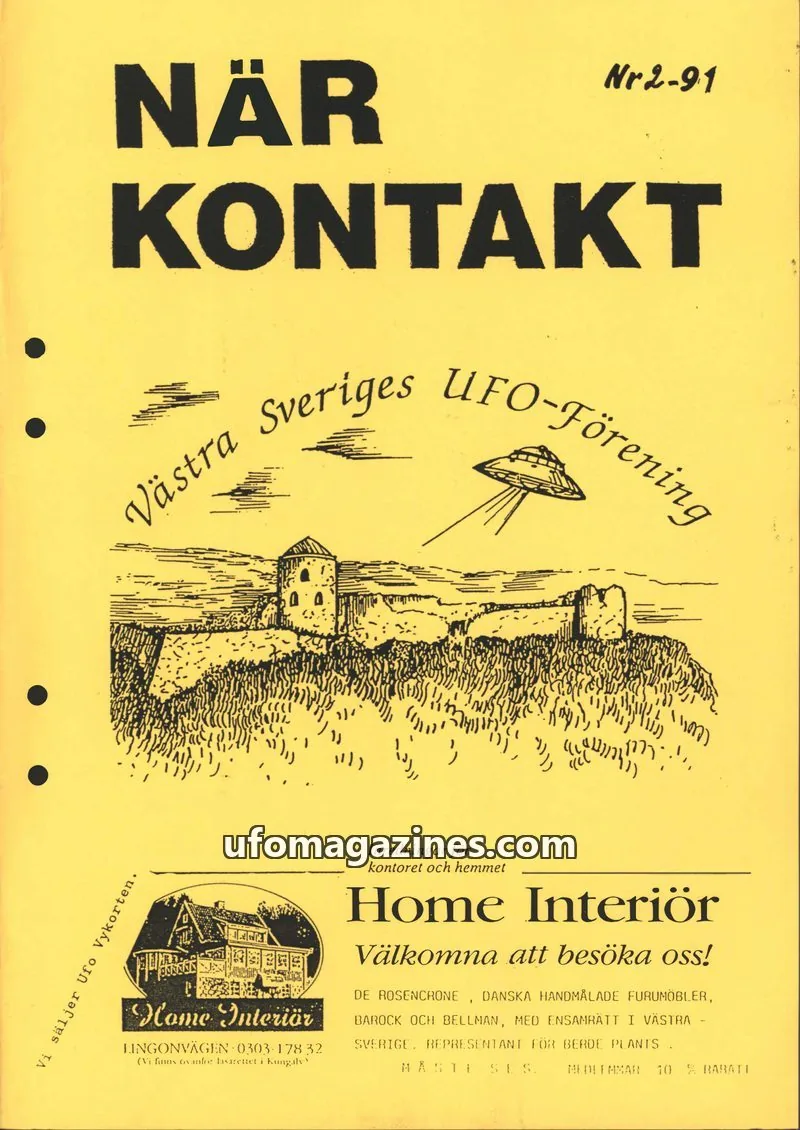 Cover of Nsrkontakt issue Nr 2-91: NÄR KONTAKT