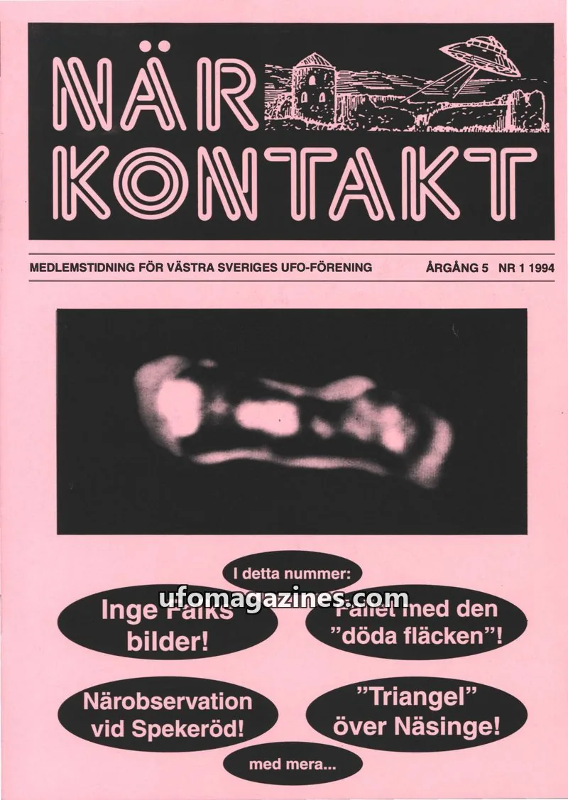 Cover of Nsrkontakt issue NR 1: NÄR KONTAKT