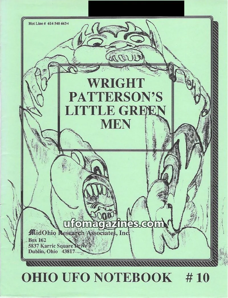 Cover of Ohio UFO Notebook issue #10: OHIO UFO NOTEBOOK