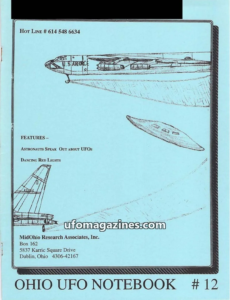 Cover of Ohio UFO Notebook issue #12: OHIO UFO NOTEBOOK