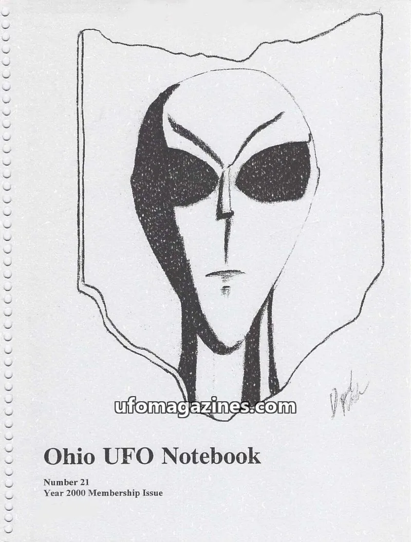 Cover of Mutual UFO Network of Ohio issue 21: Ohio UFO Notebook