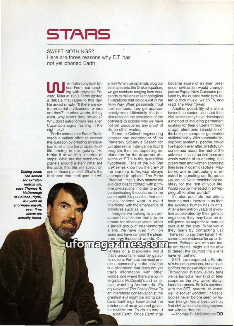 Cover of OMNI issue 48: STARS