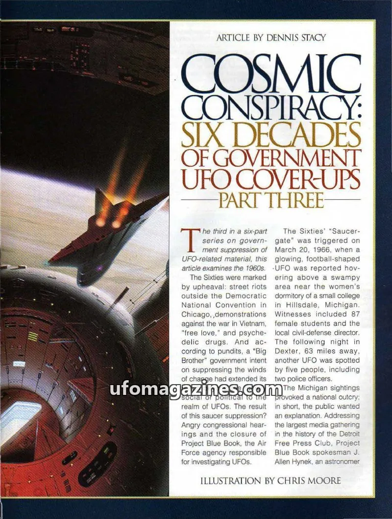 Cover of OMNI issue PART THREE: COSMIC CONSPIRACY: SIX DECADES OF GOVERNMENT UFO COVER-UPS