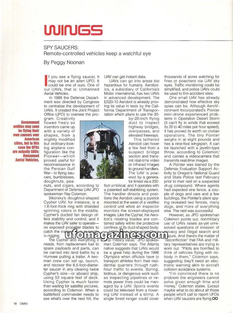 Cover of Omni Publications International Ltd. issue 18: OMNI