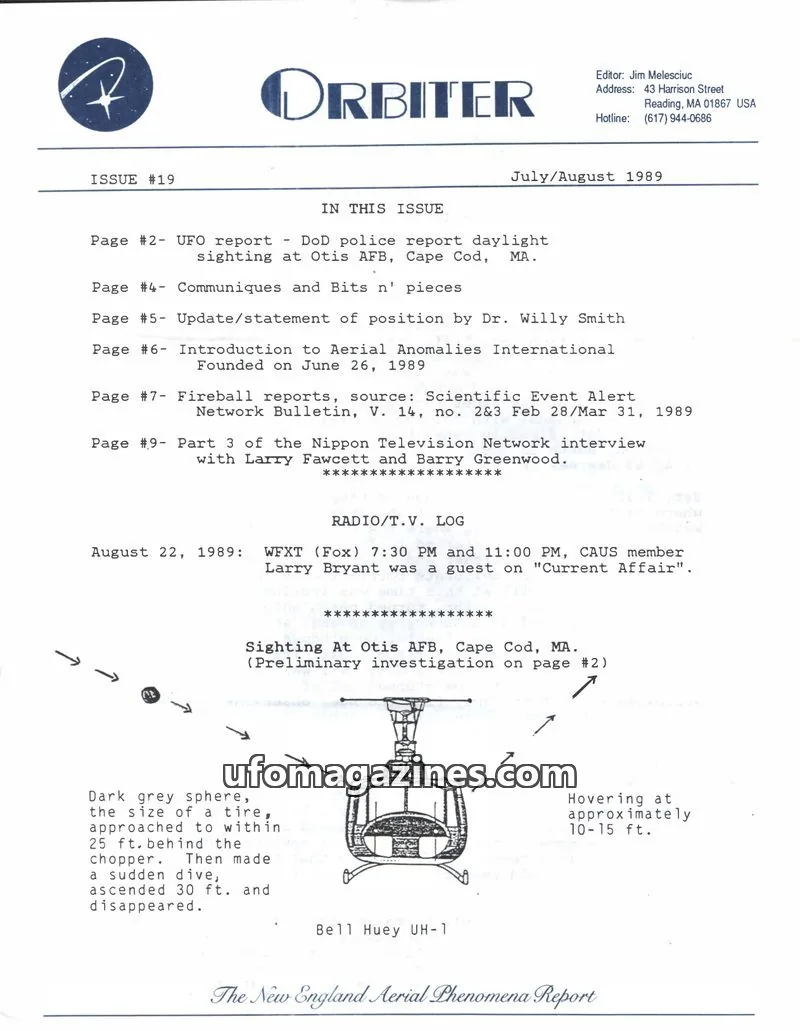 Cover of Orbiter (Jim Melesciuc) issue #19: ORBITER