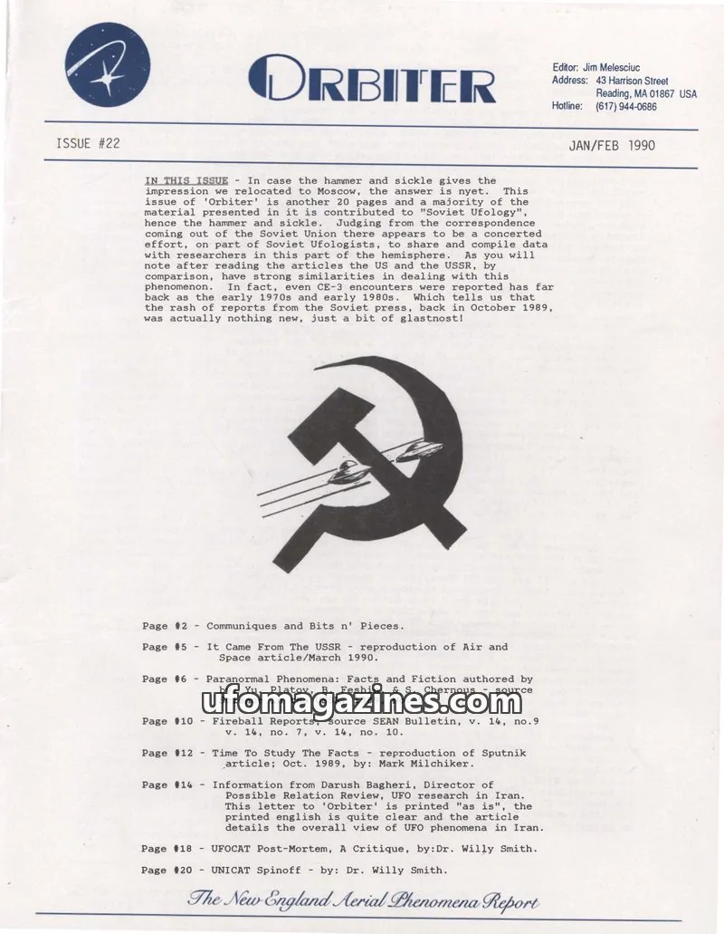 Cover of Orbiter (Jim Melesciuc) issue #22: ORBITER