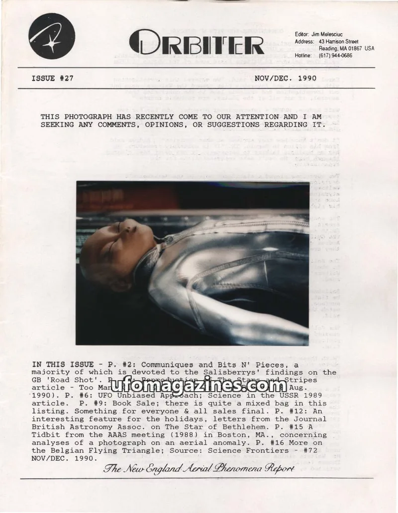 Cover of Orbiter (Jim Melesciuc) issue #27: ORBITER