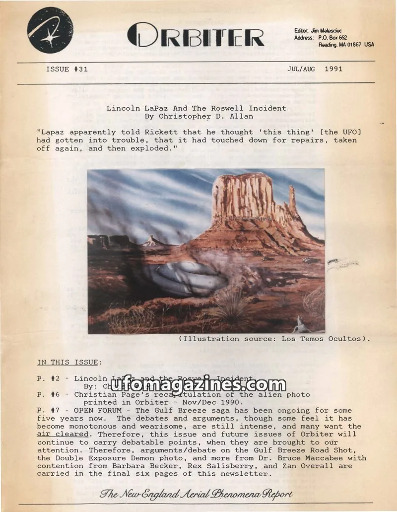 Cover of Orbiter (Jim Melesciuc) issue #31: ORBITER
