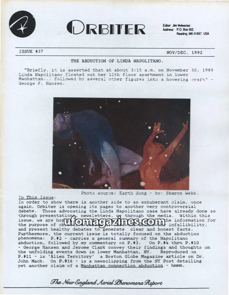 Cover of Orbiter (Jim Melesciuc) issue #37: ORBITER