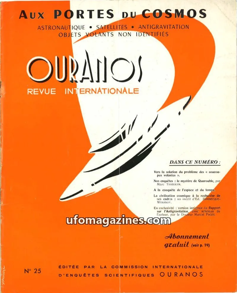 Cover of Ouranos issue 25: Ouranos