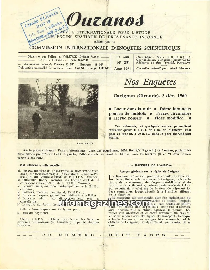 Cover of Ouranos issue 27: Ouranos