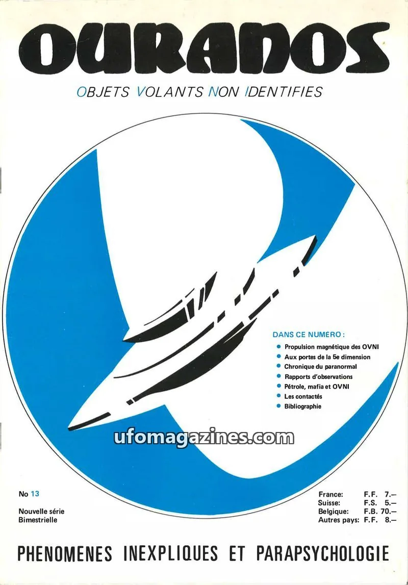 Cover of OURANOS issue 13: OURANOS
