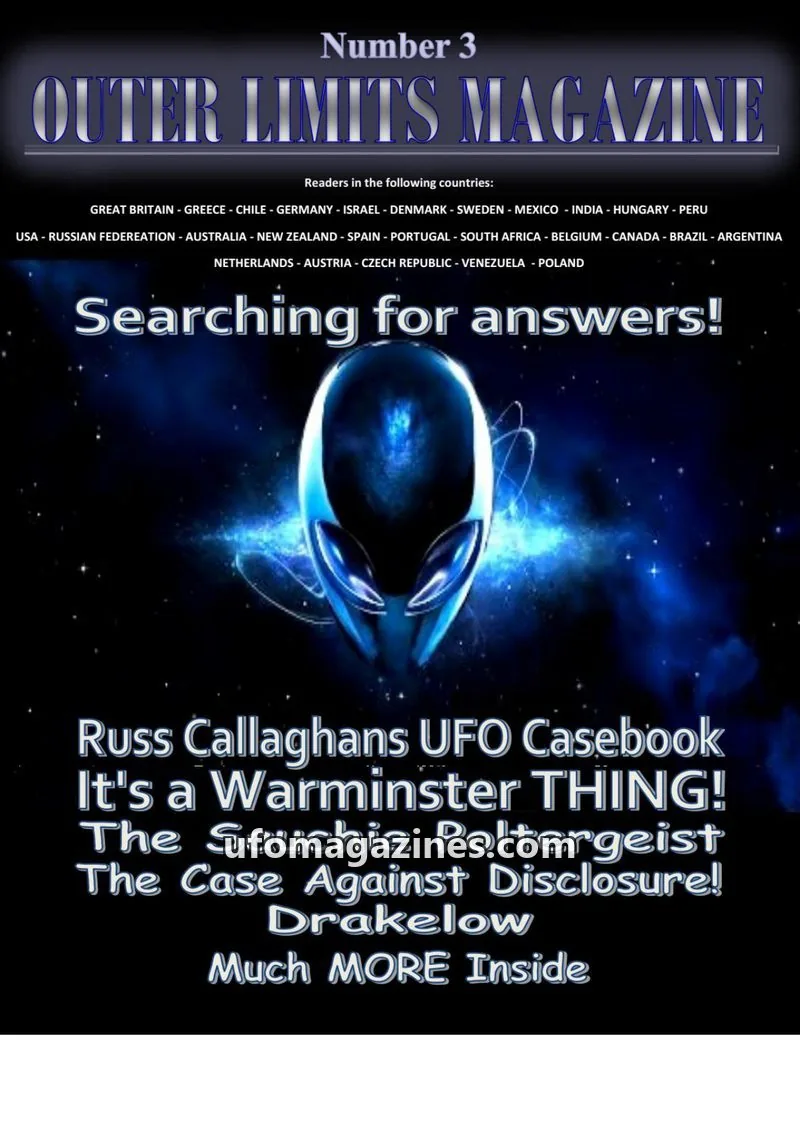 Cover of Outer Limits Magazine issue 3: OUTER LIMITS MAGAZINE