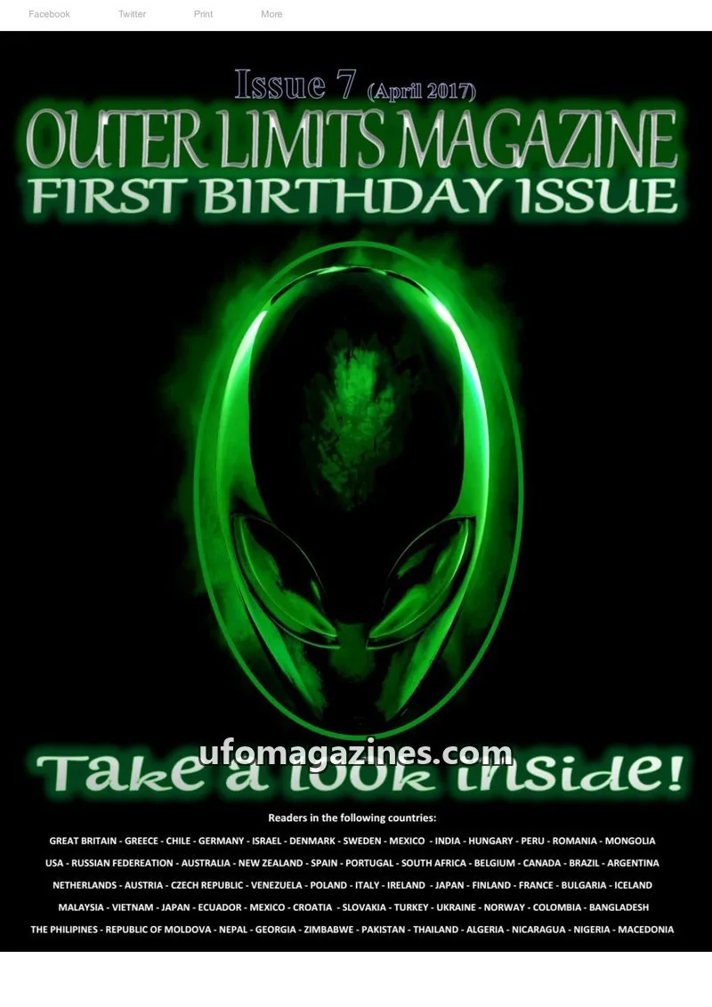Cover of Outer Limits Magazine issue 7: OUTER LIMITS MAGAZINE