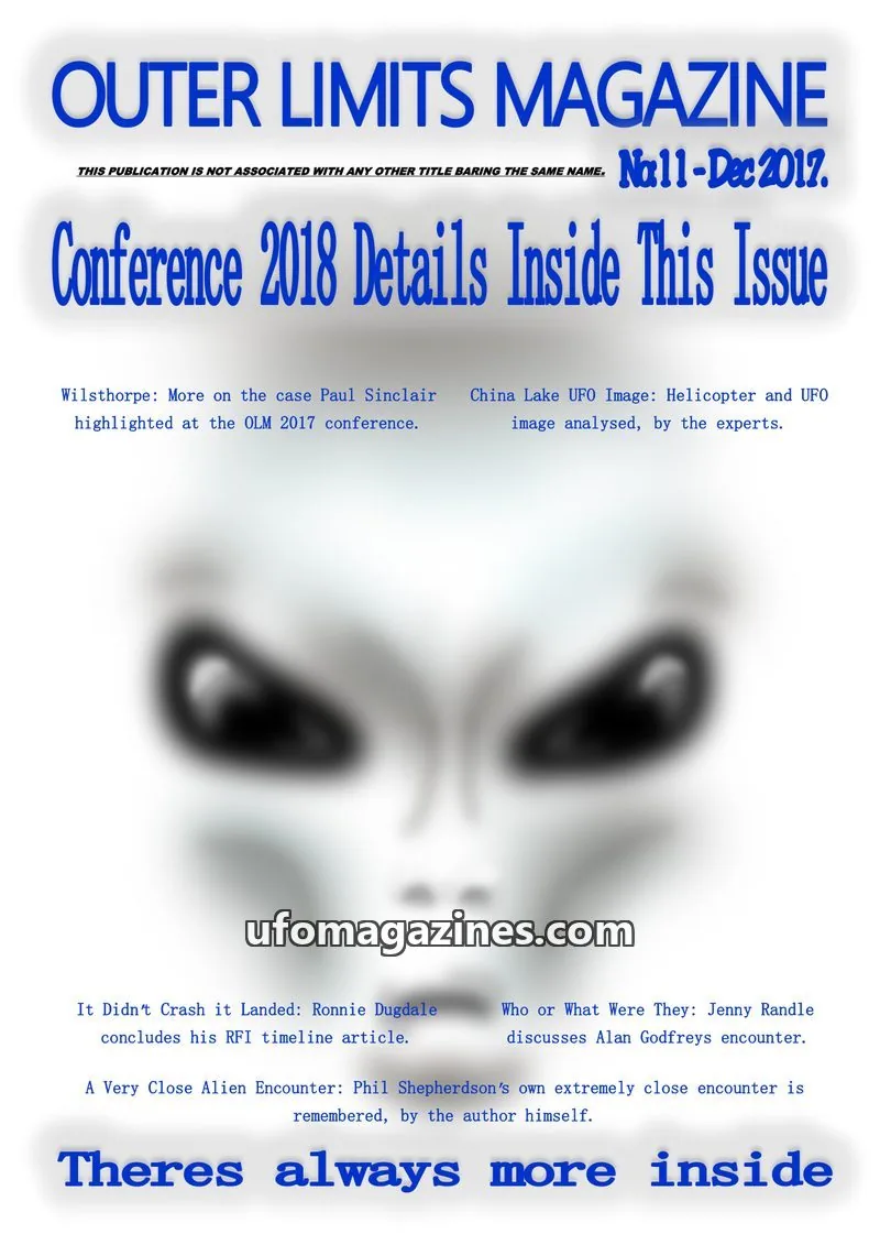 Cover of Outer Limits Magazine issue No11: OUTER LIMITS MAGAZINE