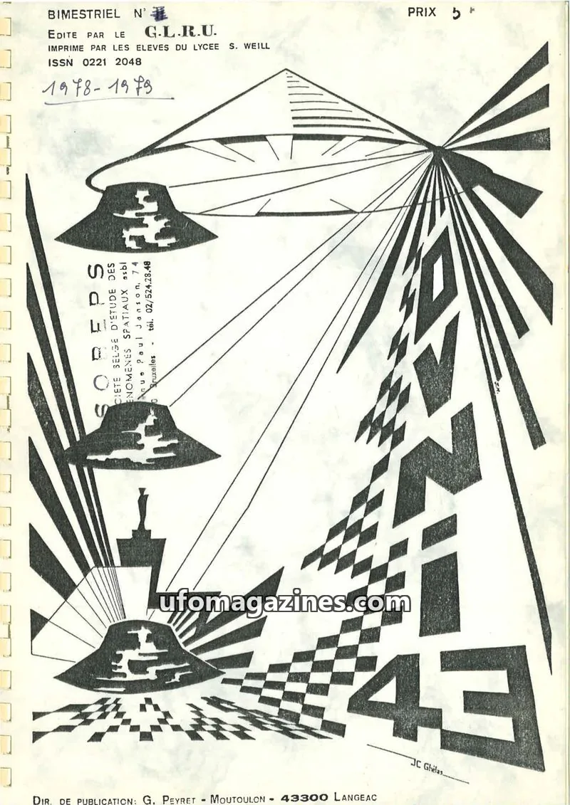 Cover of Groupement Langeadois de Recherches Ufologiques issue N° 1: G.L.R.U.