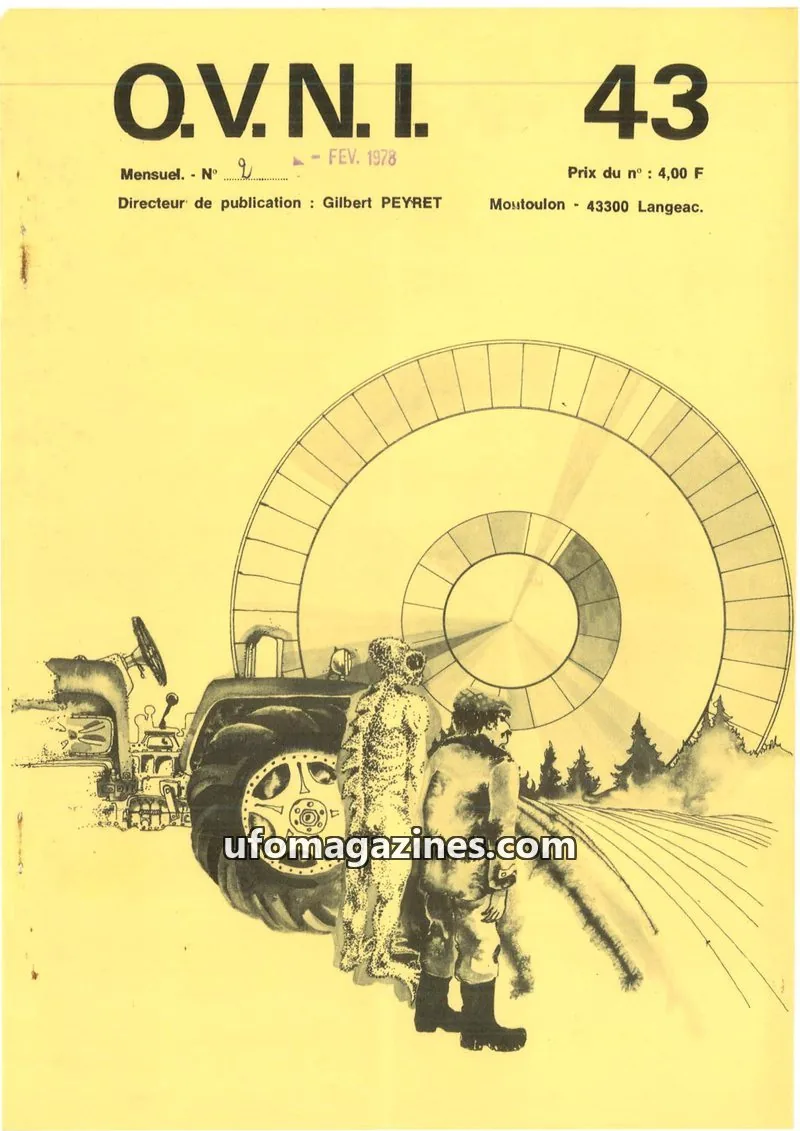Cover of Groupement Langeadois de Recherches Ufologiques issue 43: O.V.N.I.