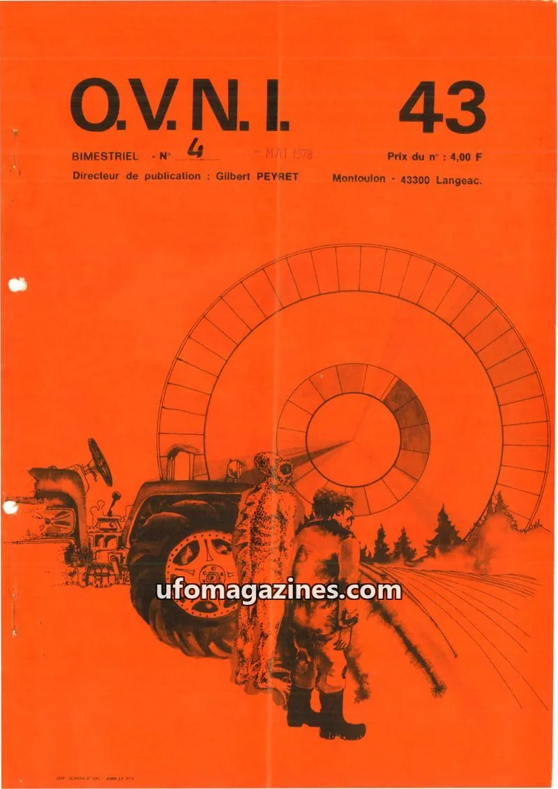 Cover of Groupement Langeadois de Recherches Ufologiques issue 43: O.V.N.I.