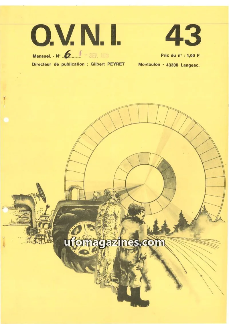 Cover of Groupement Langeadois de Recherches Ufologiques issue 43: O.V.N.I.