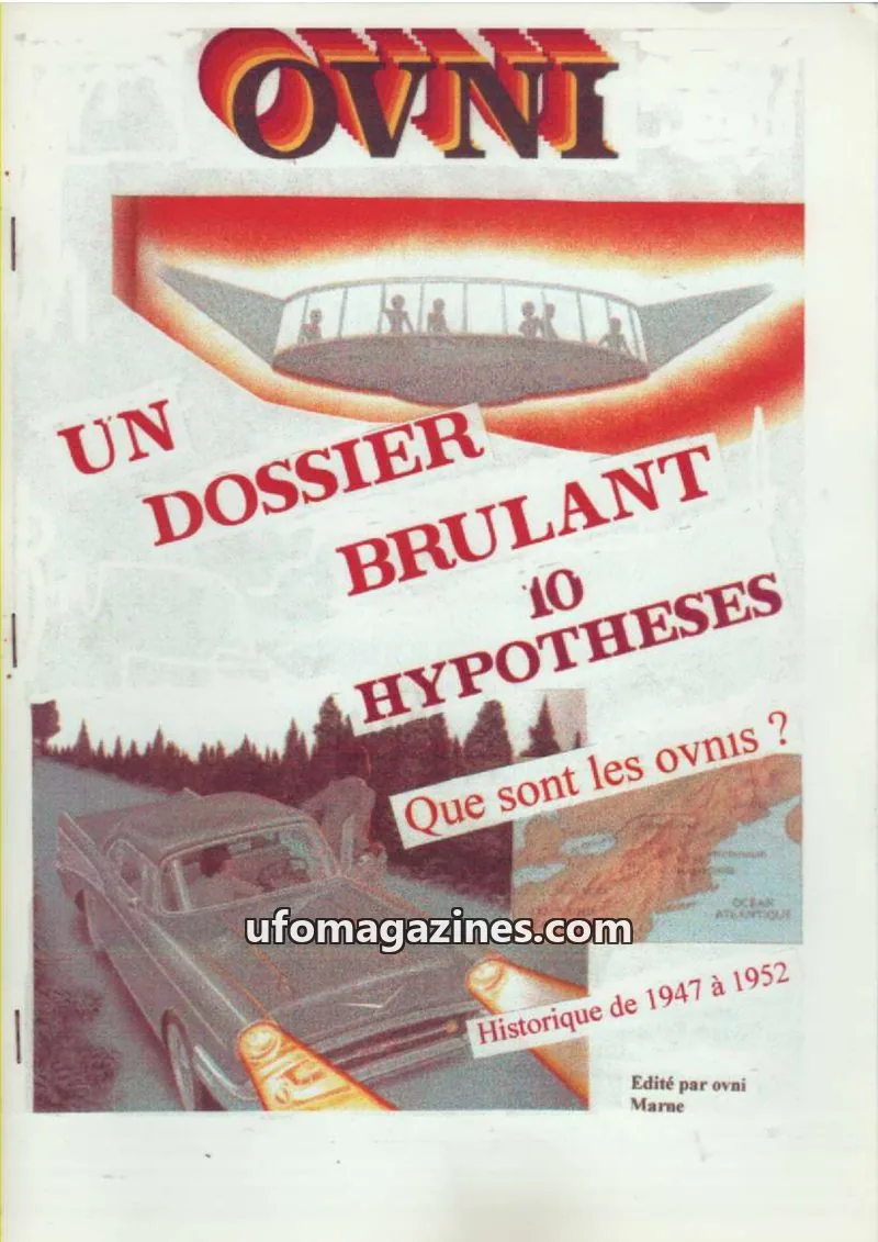 Cover of association OVNI MARNE issue 1: OVNI