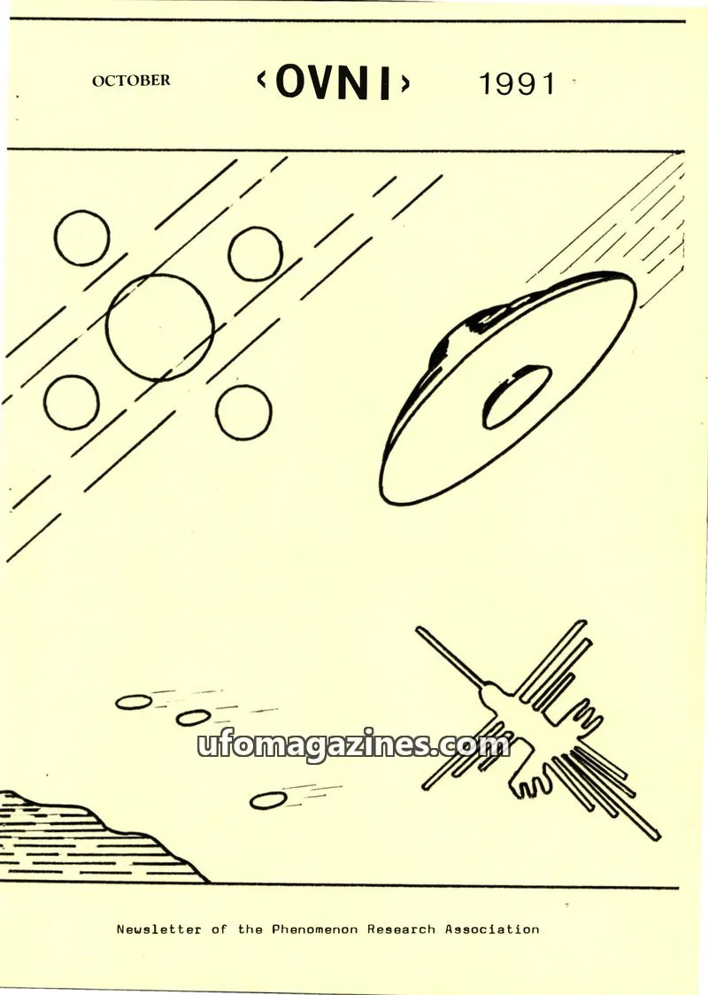 Cover of Phenomenon Research Association issue OCTOBER 1991: <OVNI>