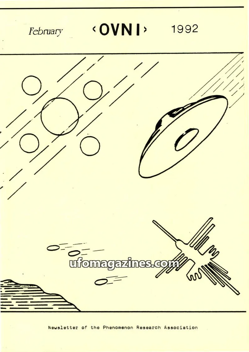 Cover of Phenomenon Research Association issue February: <OVNI>