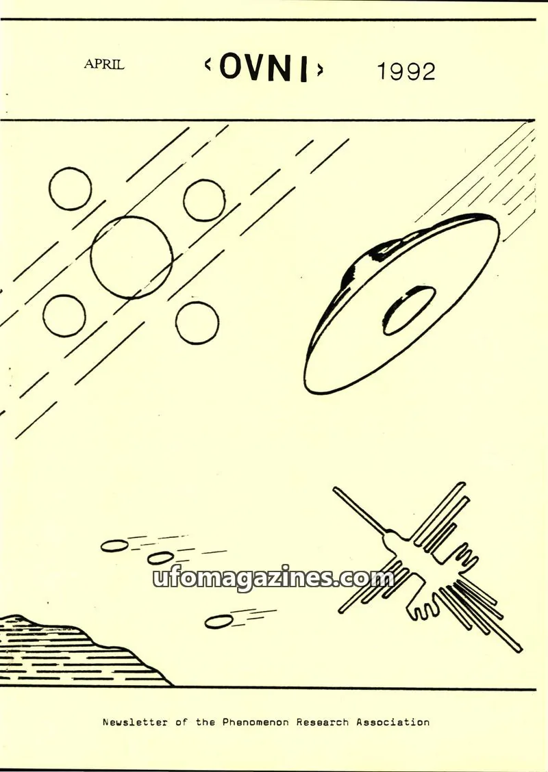 Cover of Phenomenon Research Association issue APRIL: <OVNI>
