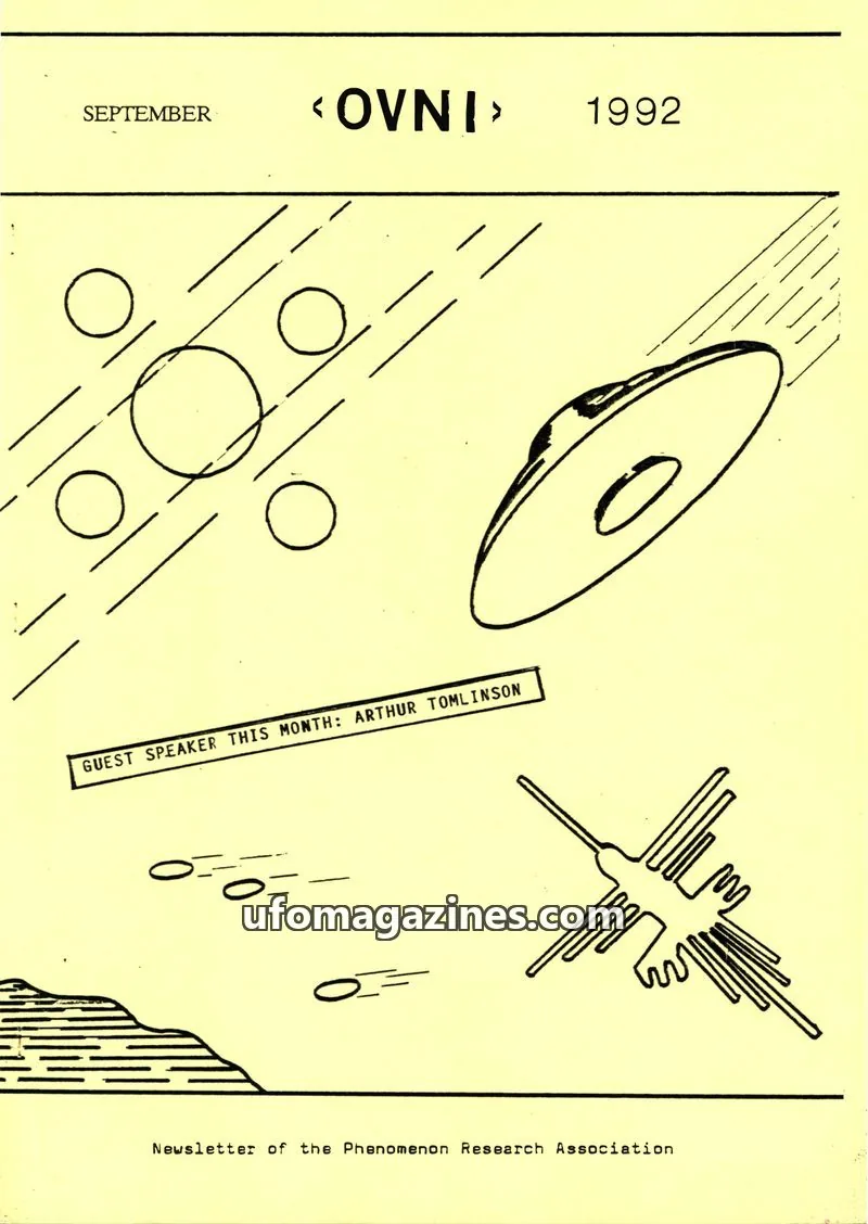 Cover of Phenomenon Research Association issue SEPTEMBER: <OVNI>
