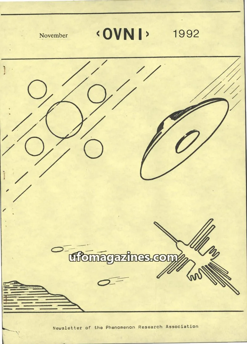Cover of Phenomenon Research Association issue November: <OVNI>