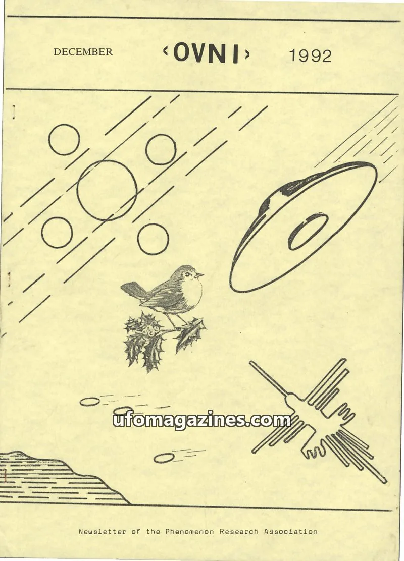 Cover of Phenomenon Research Association issue December: <OVNI>
