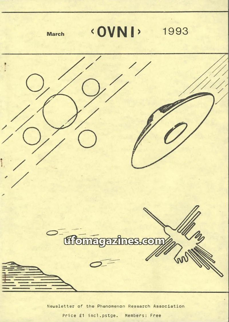 Cover of Phenomenon Research Association issue March: <OVNI>