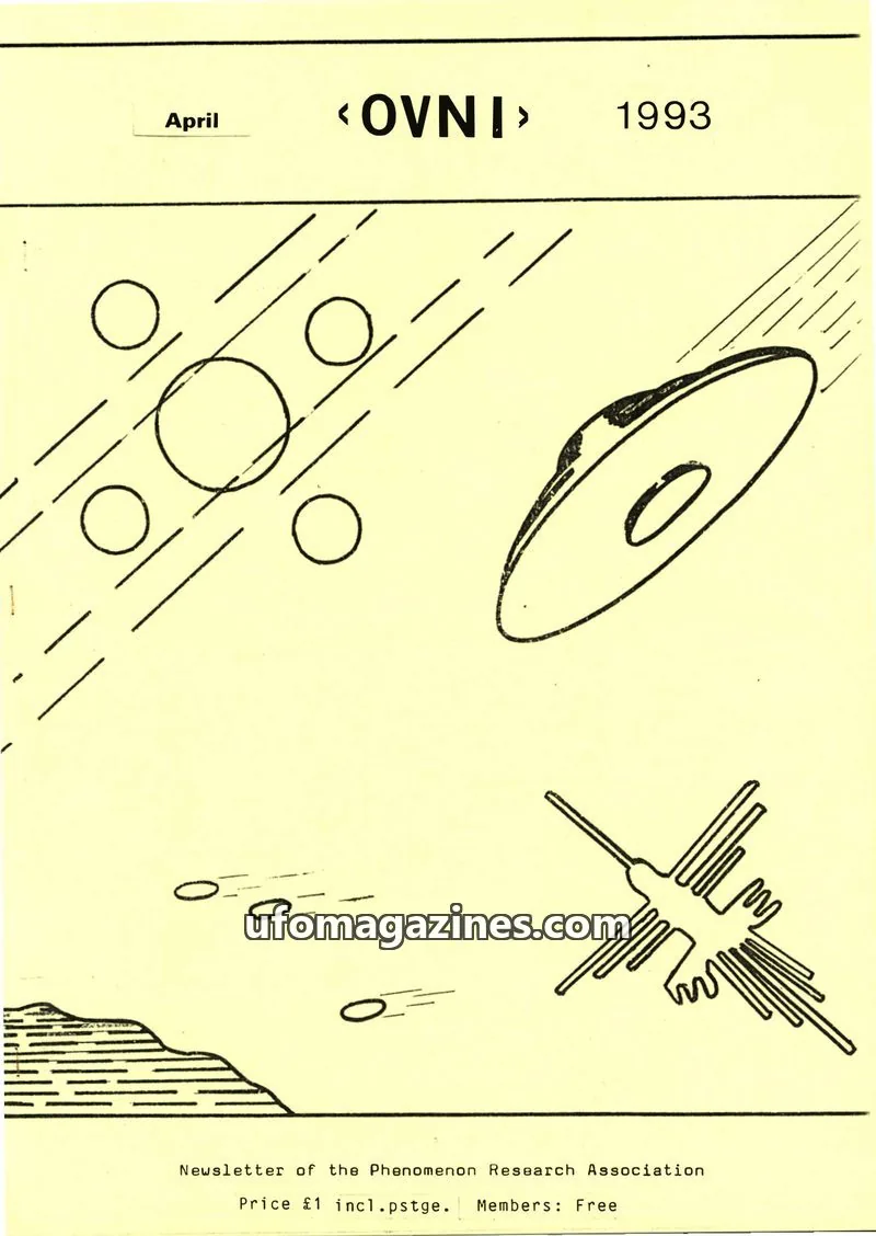 Cover of Phenomenon Research Association issue April: OVNI